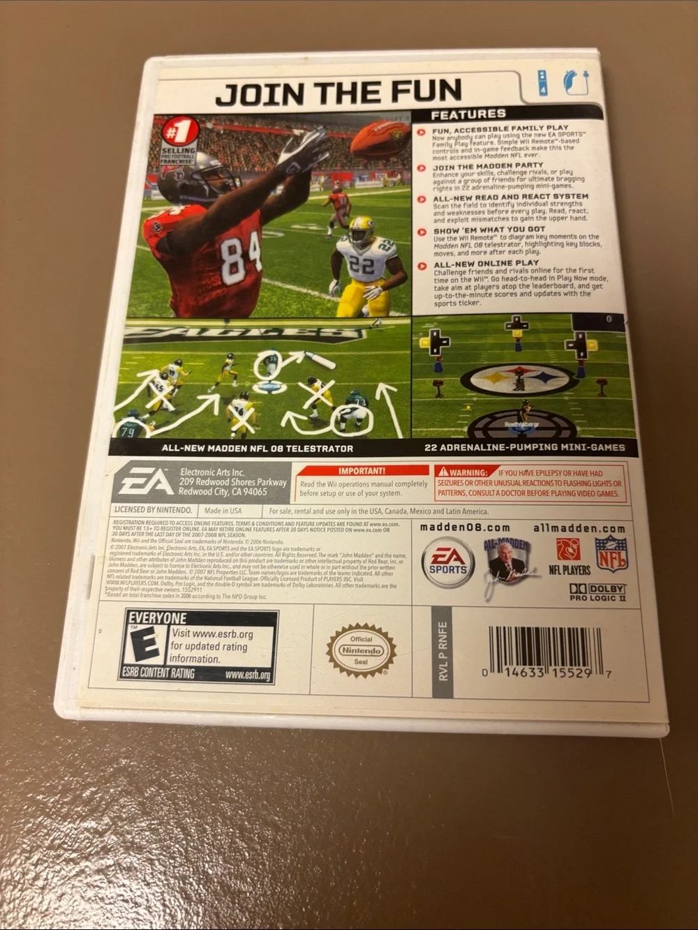 EA Sports Madden NFL 08 for Wii